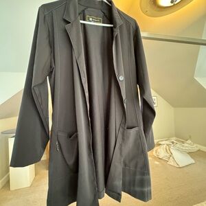 WonderWink Black lab coat